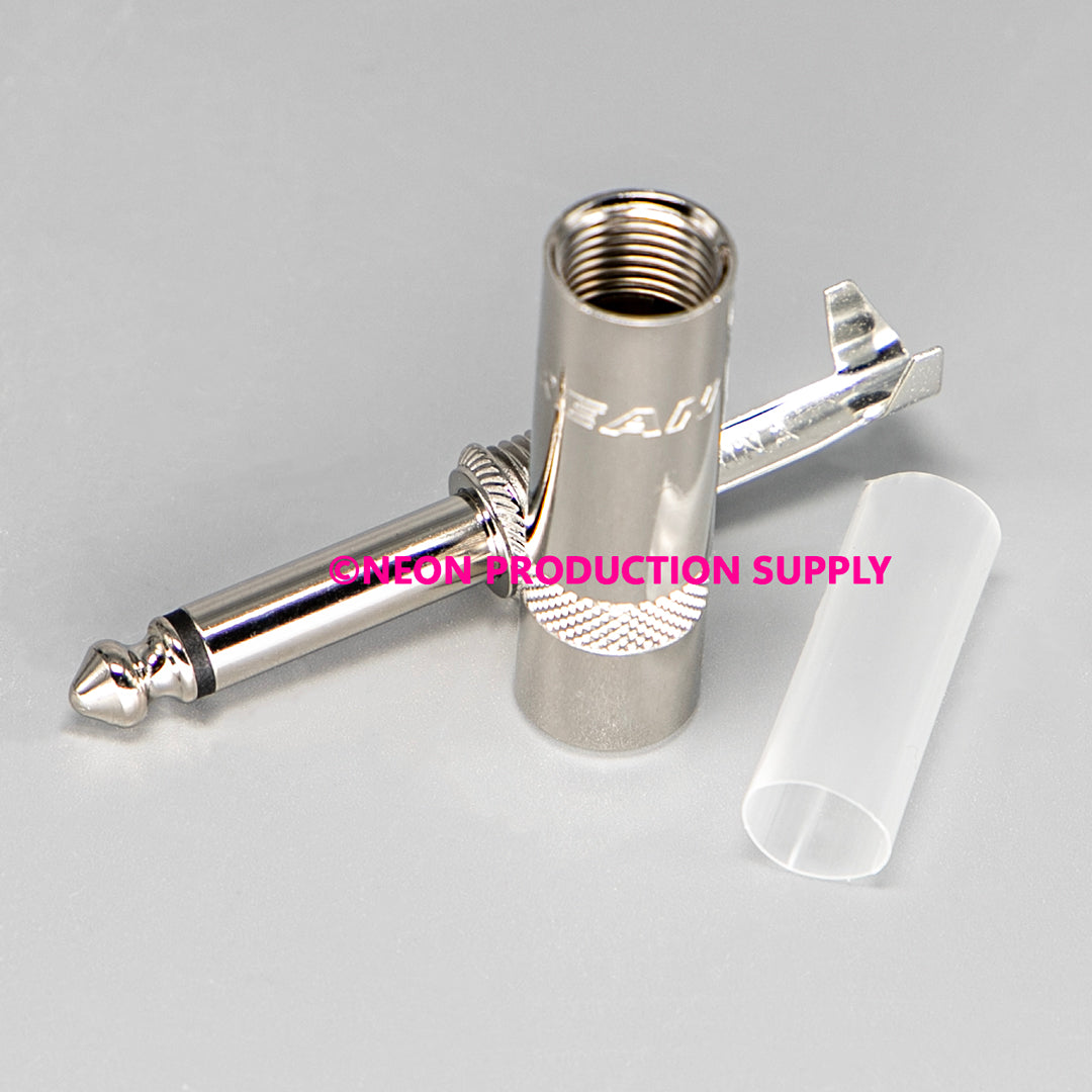 Neutrik Rean™ Plug 1/4" mono - long handle - nickel/silver; bulk