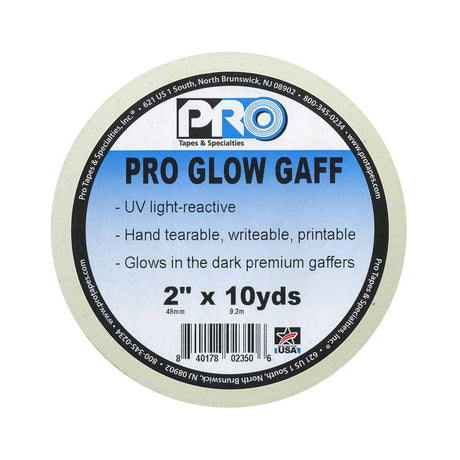 Pro Gaff Glow Tape - 2" x 10yd, Glow