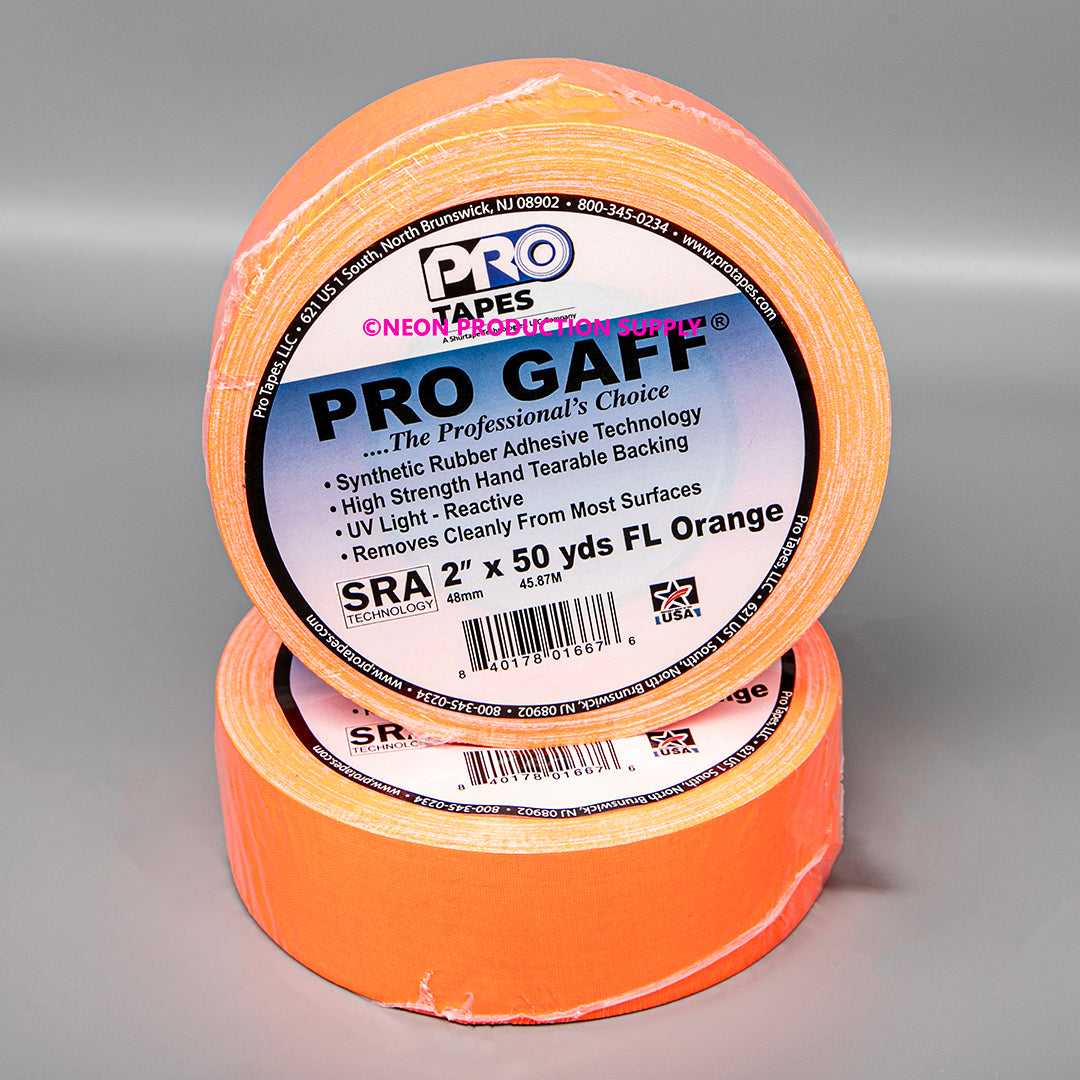 Pro Gaff Tape - 2" x 50yd, Fluorescent Colors