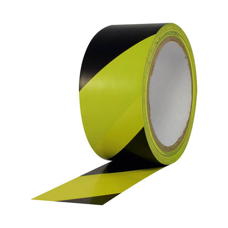 Pro Safety Stripes - 3" x 18yd, Black/Yellow Vinyl