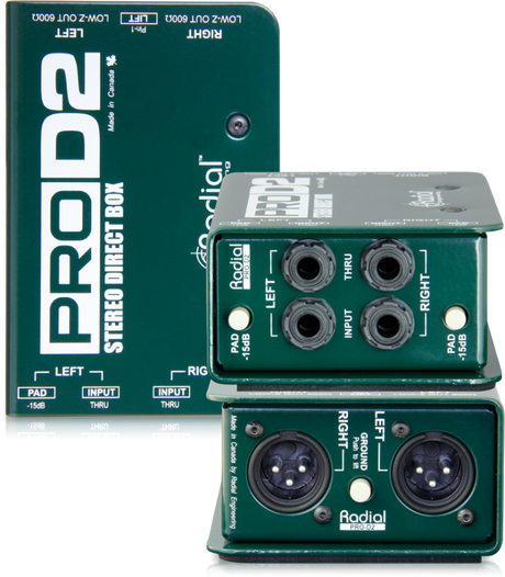 Radial Engineering ProD2 Stereo Passive Direct Box - ProD2