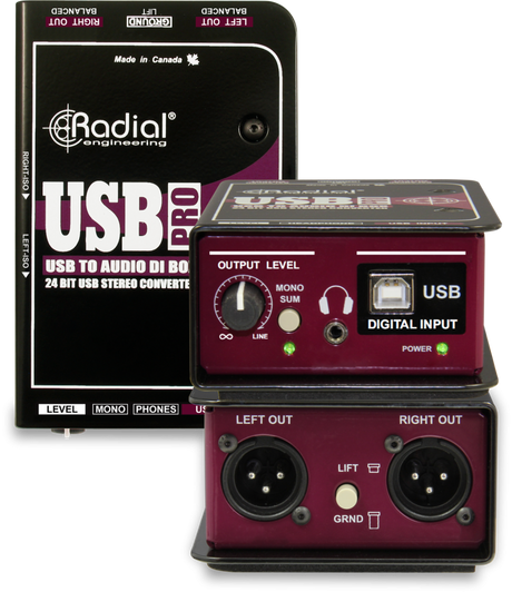 Radial Engineering USB-Pro Stereo USB DI - USB-Pro