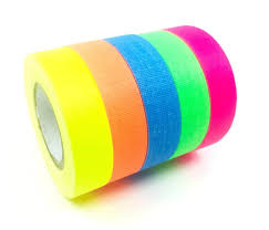 Pro Gaff Tape - 2" x 50yd, Neon - 5 Fluorescent Colors