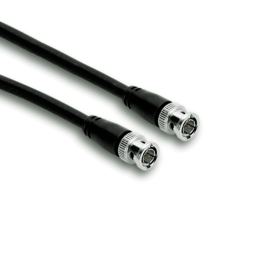 Hosa BNC to BNC Pro 75-ohm Coax RG-6/U Cable, 3' - BNC-06-103 - Neon Production Supply
