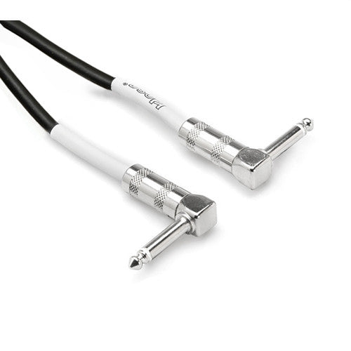 Hosa Right Angle Instrument Cable - 1/4" TSM to 1/4" TSM, 12" CPE-112 - Neon Production Supply