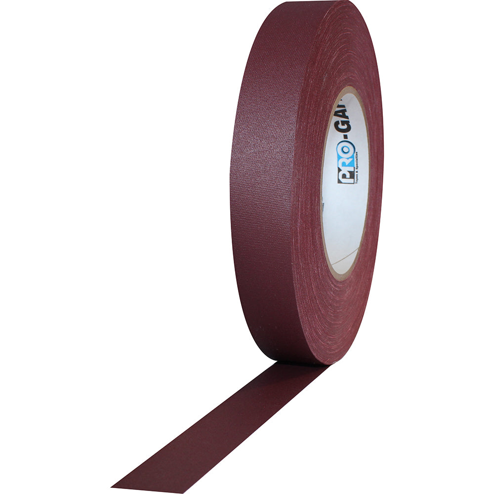 Pro Gaff Tape - 1" x 55yd, Burgundy - Neon Production Supply