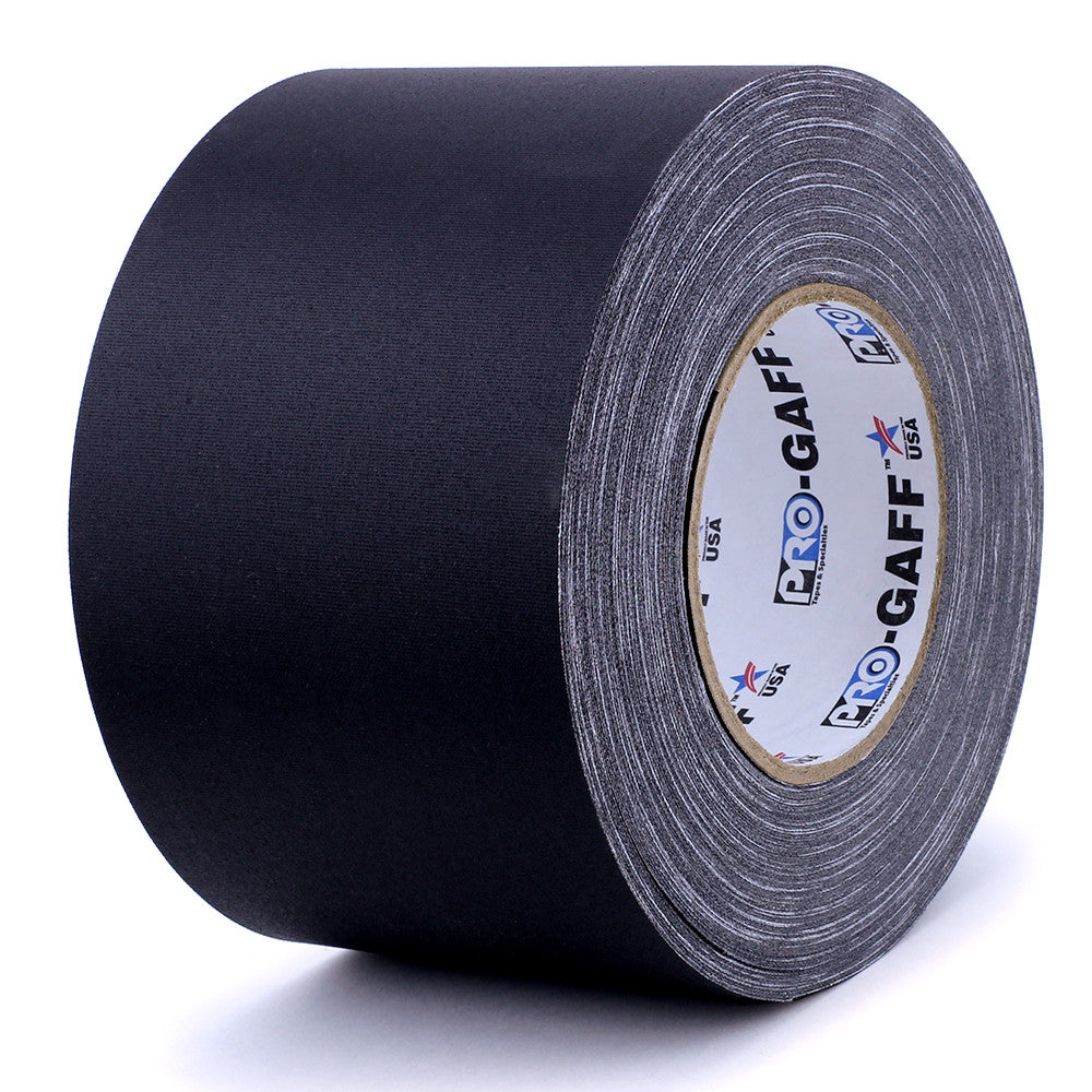 Pro Gaff Tape - 4" x 55yd, Black - Neon Production Supply