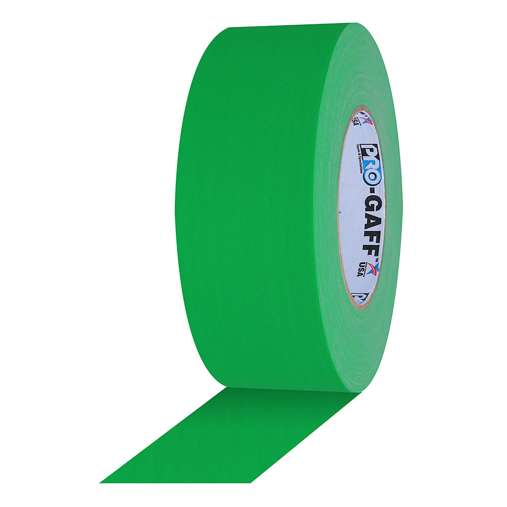 Pro Gaff Tape - 3" x 50yd, Chroma Green - Neon Production Supply