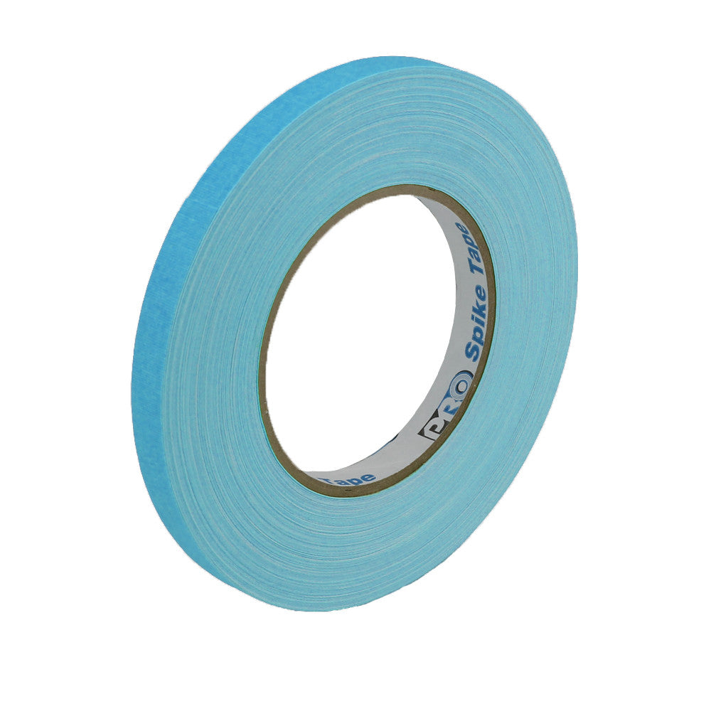 Pro Gaff Spike Tape - 1/2" x 45yd, Fluorescent Blue - Neon Production Supply