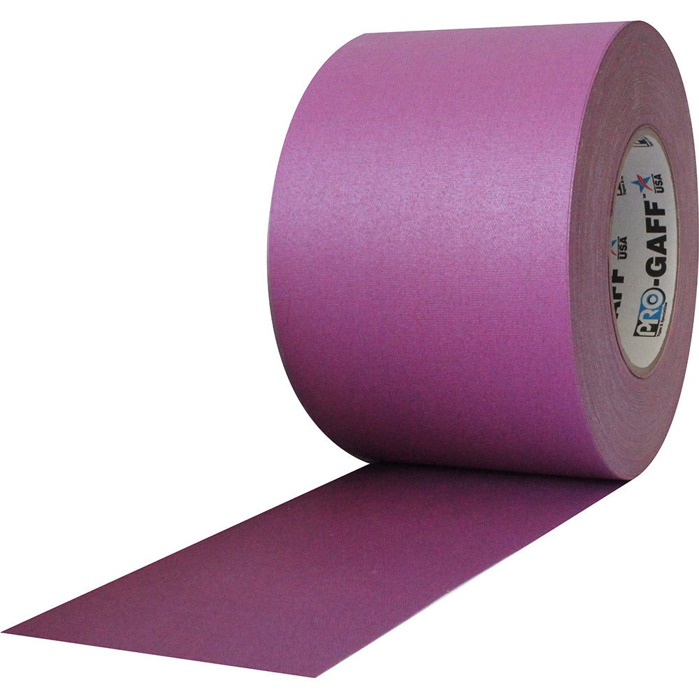 Pro Gaff Tape - 4" x 55yd, Purple - Neon Production Supply