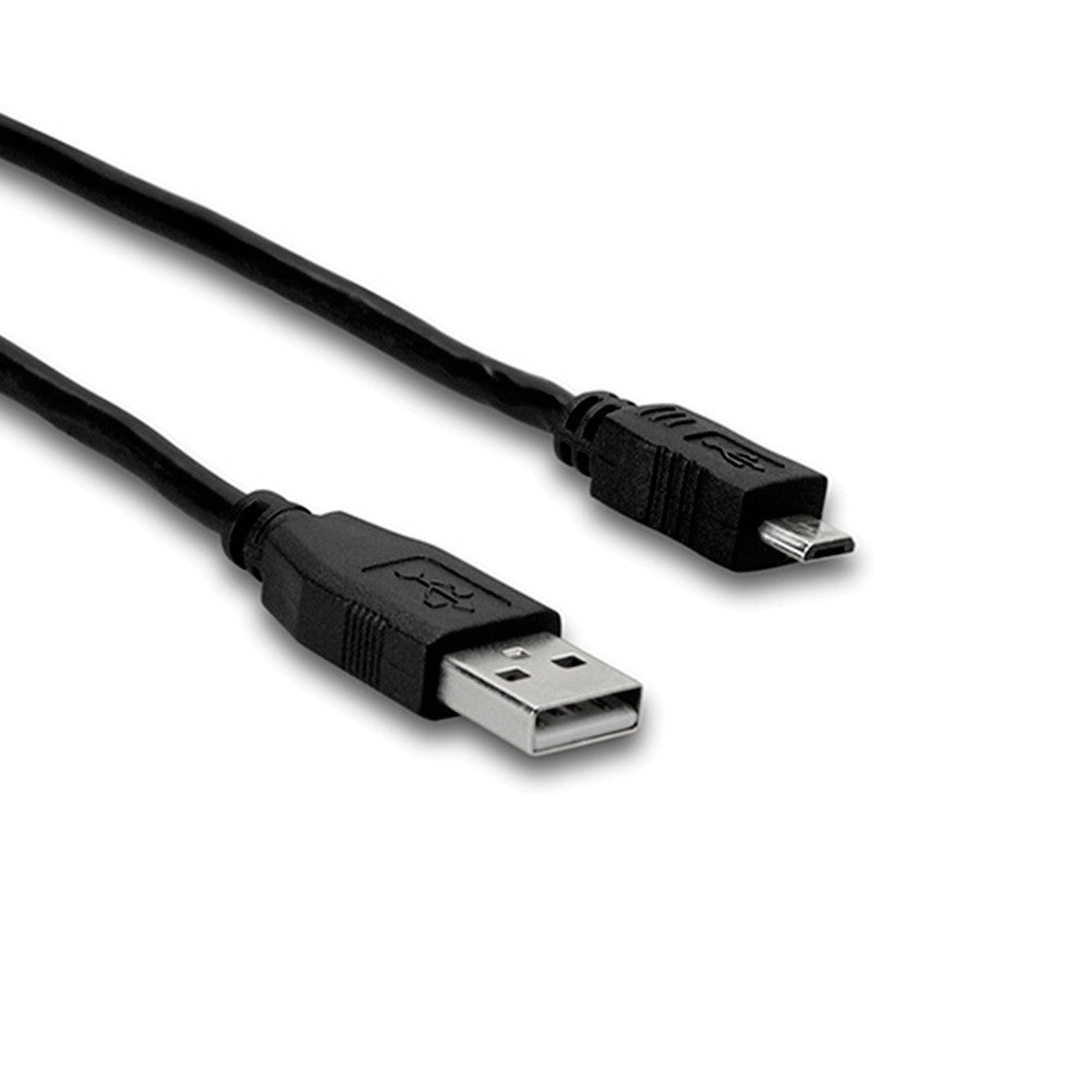 Hosa USB Cable - Type A to Micro B, USB 2.0, 6' - USB-206AC - Neon Production Supply