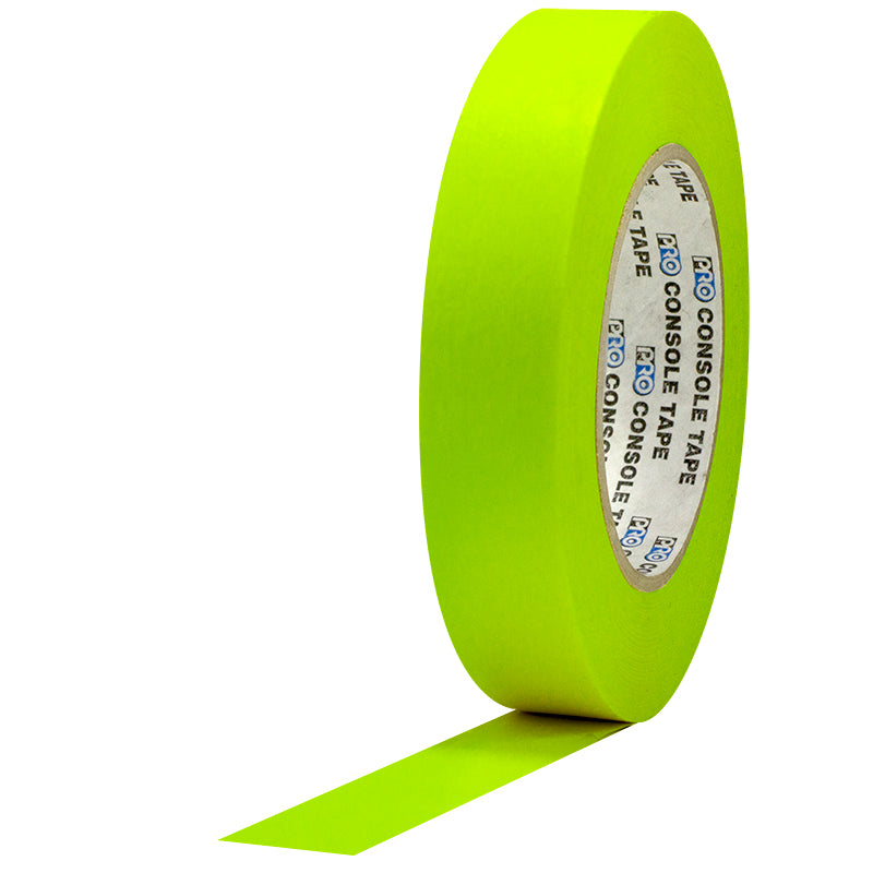 Pro Console 1" x 60yd, Fluorescent Yellow - Neon Production Supply