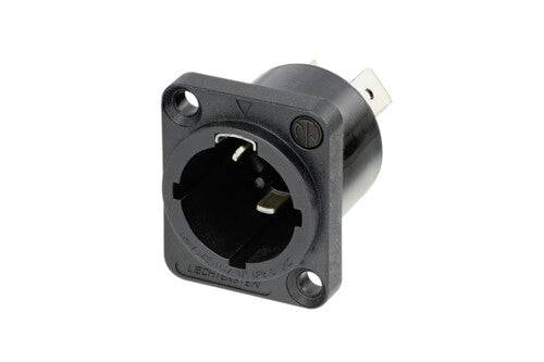 Neutrik Receptacle - powerCON TRUE1 TOP - male - power in - 1/4" flat tab terminals - without tang - IP 65 and UV rated