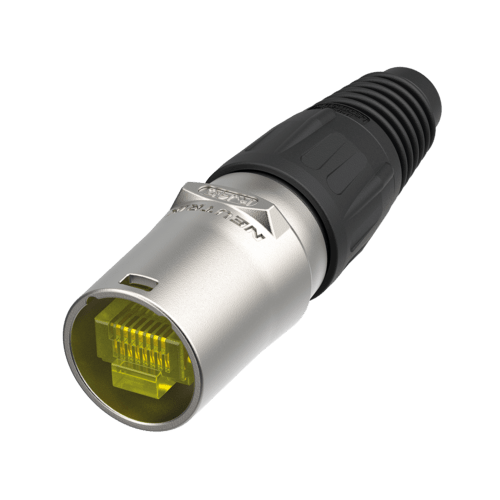 Neutrik Cable connector carrier X series etherCON CAT5 and CAT6A - nickel - requires RJ45, for unterminated cable