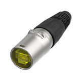 Neutrik Cable connector carrier X series etherCON CAT5 and CAT6A - nickel - requires RJ45, for unterminated cable