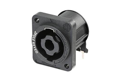 Neutrik Receptacle speakON¬¨√Ü XX series 2 pole - PCBH - rear mount only with A-SCREW-1-8