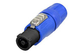 Neutrik Cable end - powerCON¬¨√Ü blue / grey - V-0 insert - power in (blue)