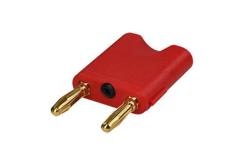 Neutrik Rean‚Ñ¢ Dual Banana Plug Red, Cable OD 6-10.5mm, integrated strain relief, gold contact