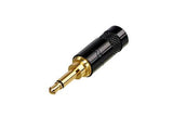 Neutrik Rean‚Ñ¢ Plug 3.5mm mono - black/gold