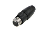 Neutrik Cable end TOP series 4 pin female - nickel/gold - IP 65 and UV rated