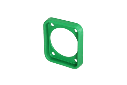 Neutrik Gasket - EPDM for use with D size chassis connectors - IP65 and UV resistant - green