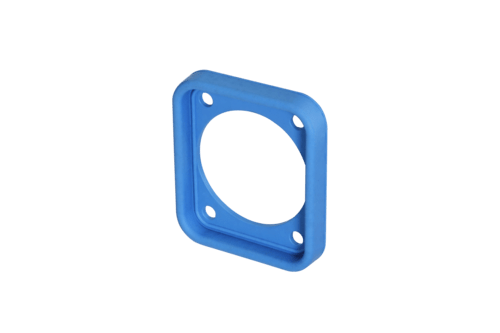 Neutrik Gasket - EPDM for use with D size chassis connectors - IP65 and UV resistant - blue