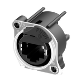 Neutrik Receptacle etherCON CAT5 A series - PCBH halo light ring - disassembled compound push