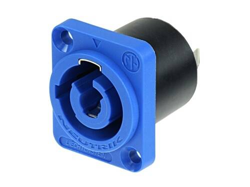 Neutrik Receptacle - powerCON¬¨√Ü blue / grey - without tang - power in (blue)