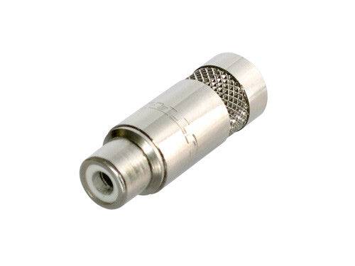 Neutrik Rean‚Ñ¢ RCA Cable Phono Jack Nickel/Nickel, w/Solder Terminals, Cable OD 6mm