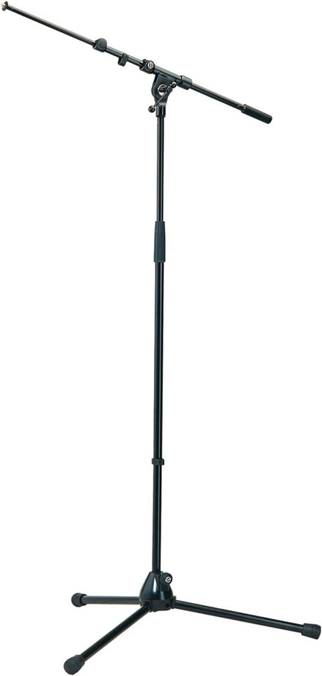 K&M 21090 - Tall Tripod Mic Stand, Adjustable Boom, Black - 21090.500.55