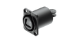 Neutrik opticalCON QUAD Chassis, black, IP 65 Rated. Must order desired color SCDP-* separately.