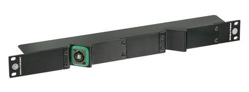 Neutrik Rack panel frame, 19 ", 1RU, accepts up to 2 NZPF* panels or NO*S power monitors (not included); black