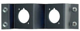 Neutrik Z-Panel frame plate 2 D-Size knockouts, connectors not included, black