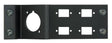 Neutrik Z-Panel frame plate 1 D-Size & 4 SC simplex knockouts, connectors not included, black