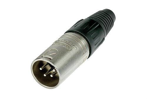 Neutrik Cable end X series 4 pin male - nickel/silver