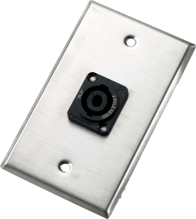 Neutrik Wallplate - single - NL2MP