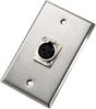 Neutrik Wallplate - single - NC3FD-L-1