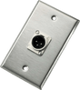 Neutrik Wallplate - single - NC3MD-L-1