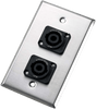 Neutrik Wallplate - dual - NL2MP
