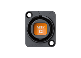 Neutrik opticalCON MTP Chassis, black, IP 65 Rated. Must order desired color SCDP-* separately.
