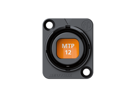 Neutrik opticalCON MTP Chassis, black, IP 65 Rated. Must order desired color SCDP-* separately.