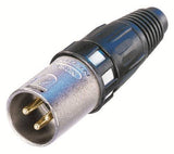 Neutrik Cable end XCC series 3 pin male - nickel/gold