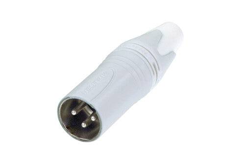 Neutrik Cable end XX series 3 pin male - Whitw