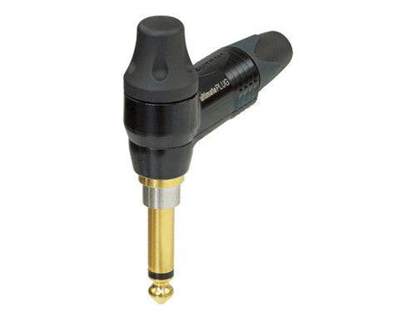 Neutrik ULTIMATE plug 1/4" -mono - right angle - large boot - red/Black - Individually Bagged - Max Cable OD 7mm