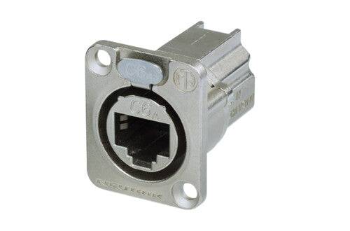 Neutrik Receptacle etherCON CAT6A D series - shielded feedthrough - nickel