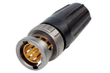 Neutrik Cable end BNC rearTWIST -Cable O.D. 4 - 8mm - antraloy plating - use Die DIE-R-BNCX-PU - 75 Ohm UHD