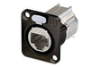 Neutrik Receptacle etherCON CAT6A D series - shielded IDC - black