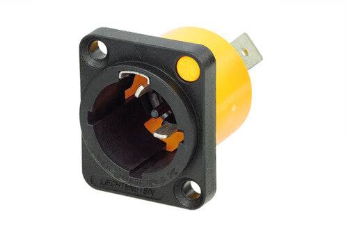 Neutrik Receptacle - powerCON TRUE1 - male - power in - 1/4" flat tab terminals - without tang