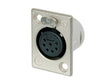 Neutrik Receptacle P series 7 pin female - solder cups - nickel/silver