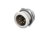 Neutrik Receptacle Male 5 pin HD - stainless/gold